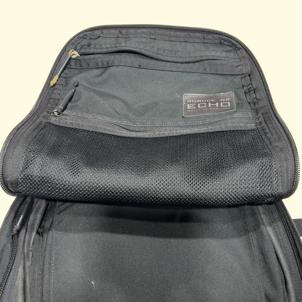 GORUCK Echo 16L Backpack Black 1000D Cordura Tactical Laptop EDC Made in USA